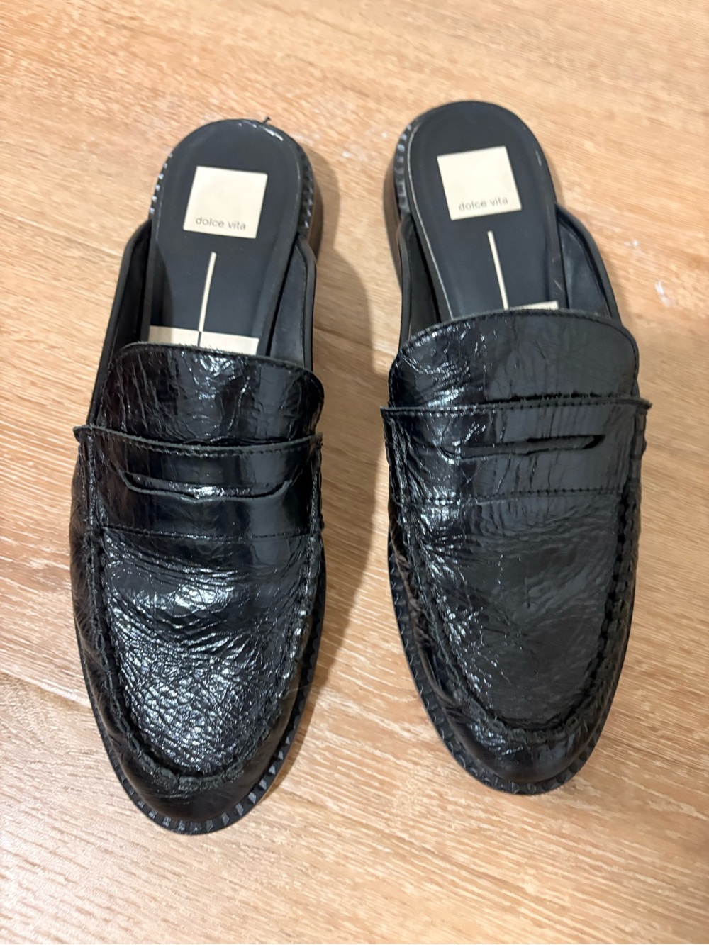 Dolce Vita Black Havan loafer mule